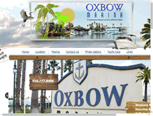 Tablet Screenshot of oxbowmarina.com